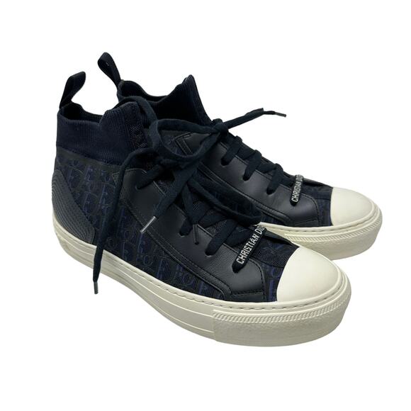 Christian Dior Women's Size 37 US 7 Walk N Dior Sneakers 75B Deep Blue - Picture 1 of 10